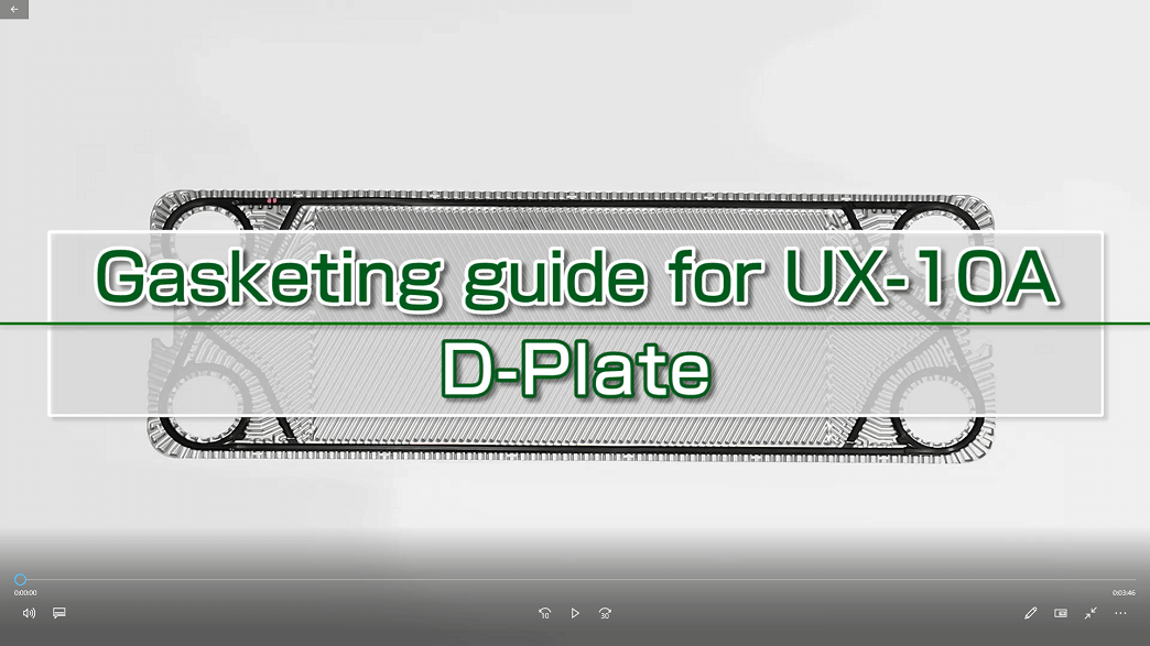 Gasketing guide for UX-10A D-Plate Gasket